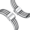 Strap-it® Strap-it Samsung Galaxy Watch 6 Classic 47mm Stahlarmband Schiebverschluss (Silber/Schwarz) Strap-it® Strap-it Samsung Galaxy Watch 6 Classic 47mm Stahlarmband Schiebverschluss (Silber/Schwarz)
