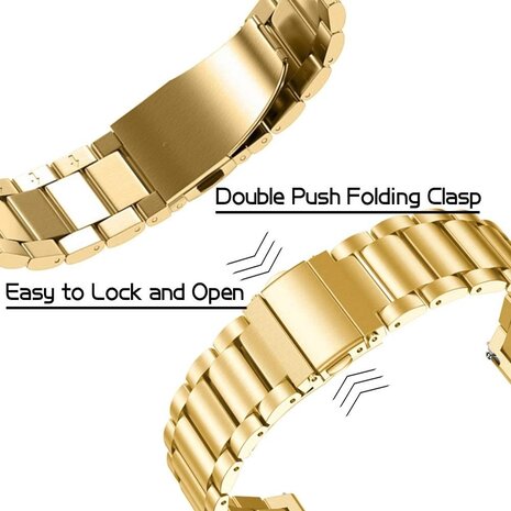 Strap-it® Strap-it Samsung Galaxy Watch 6 Classic 47mm Stahlarmband (Gold) Strap-it® Strap-it Samsung Galaxy Watch 6 Classic 47mm Stahlarmband (Gold)