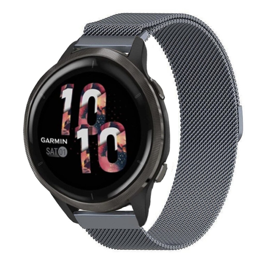 Strap-it® Strap-it Garmin Venu 2 Milanese Armband (Space Grey) Strap-it® Strap-it Garmin Venu 2 Milanese Armband (Space Grey)