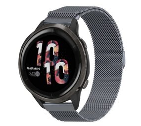 Strap-it® Garmin Venu 2 Milanese Armband (Space Grey) Strap-it® Garmin Venu 2 Milanese Armband (Space Grey)