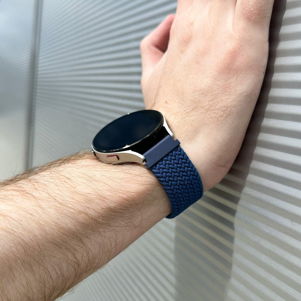 Strap-it® Strap-it Samsung Galaxy Watch 5 Pro verstellbares gewebtes Nylonarmband (Blau) Strap-it® Strap-it Samsung Galaxy Watch 5 Pro verstellbares gewebtes Nylonarmband (Blau)