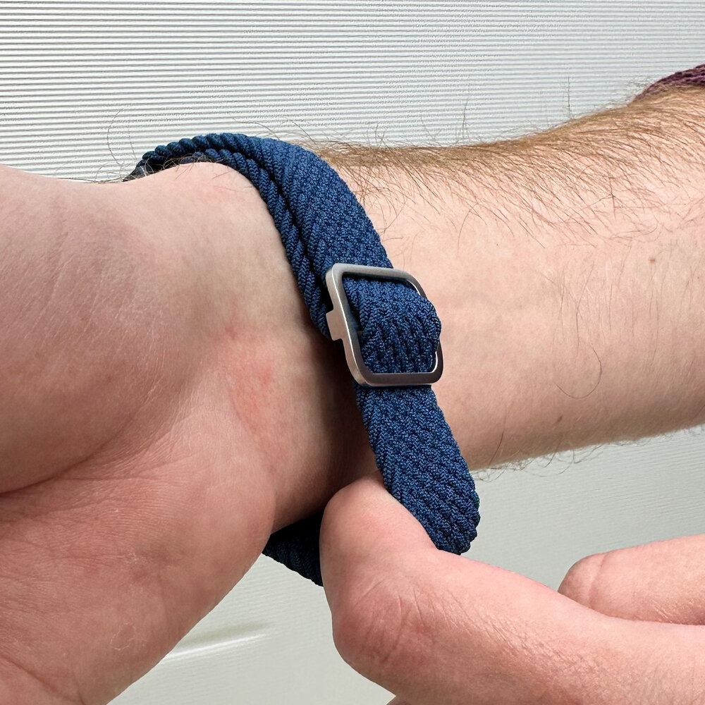 Strap-it® Strap-it Samsung Galaxy Watch 5 44mm verstellbares gewebtes Nylonarmband (Blau) Strap-it® Strap-it Samsung Galaxy Watch 5 44mm verstellbares gewebtes Nylonarmband (Blau)