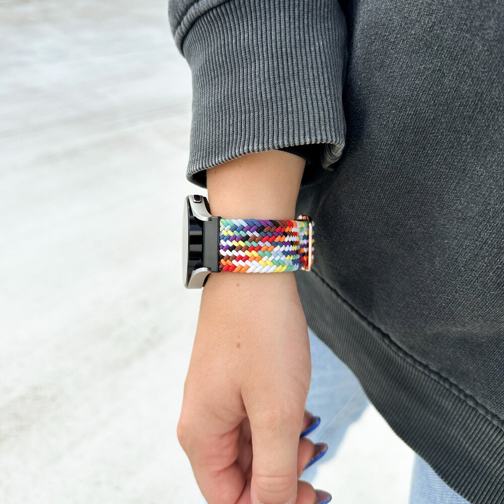 Strap-it® Strap-it Samsung Galaxy Watch 4 40mm verstellbares gewebtes Nylonarmband (Bunt) Strap-it® Strap-it Samsung Galaxy Watch 4 40mm verstellbares gewebtes Nylonarmband (Bunt)