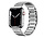 Strap-it Apple Watch 8 Luxus Magnetisches Stahlarmband (Silber)