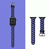 Strap-it® Strap-it Apple Watch 8 Twisted Silikonarmband (Schwarz/Blau) Strap-it® Strap-it Apple Watch 8 Twisted Silikonarmband (Schwarz/Blau)