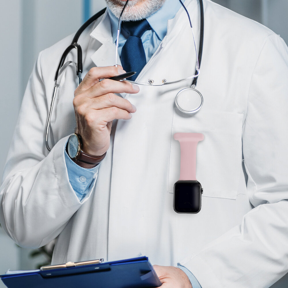 Strap-it® Strap-it Apple Watch 8 Krankenschwester Armband (Rosa) Strap-it® Strap-it Apple Watch 8 Krankenschwester Armband (Rosa)