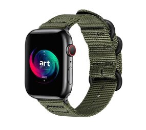 Strap-it® Apple Watch 8 Nylonschnallenarmband (Grün) Strap-it® Apple Watch 8 Nylonschnallenarmband (Grün)
