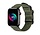 Strap-it Apple Watch 8 Nylonschnallenarmband (Grün)