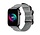 Strap-it Apple Watch 8 Nylonschnallenarmband (Grau)