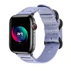 Strap-it® Strap-it Apple Watch 8 Nylonschnallenarmband (Lavendel)