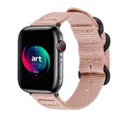 Strap-it® Strap-it Apple Watch 8 Nylonschnallenband (Rosa)