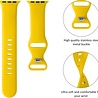 Strap-it® Strap-it Apple Watch 8 Armband Silikon (Gelb) Strap-it® Strap-it Apple Watch 8 Armband Silikon (Gelb)