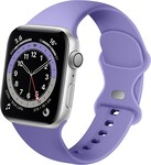 Strap-it® Strap-it Apple Watch 8 Armband Silikon (Lila)