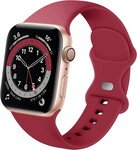 Strap-it® Strap-it Apple Watch 8 Armband Silikon (Burgund)