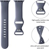 Strap-it® Strap-it Apple Watch 8 Armband Silikon (Grau-Blau) Strap-it® Strap-it Apple Watch 8 Armband Silikon (Grau-Blau)