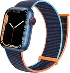 Strap-it® Strap-it Apple Watch 8 Armband Nylon (Dunkelblau)