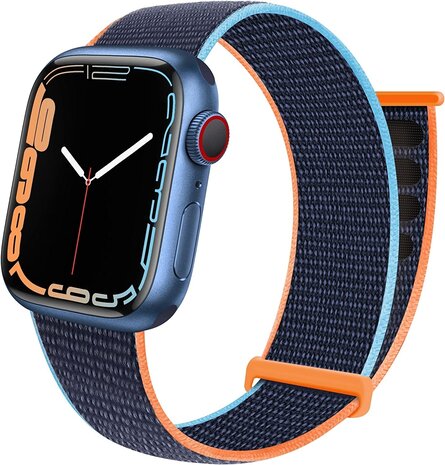 Strap-it® Strap-it Apple Watch 8 Armband Nylon (Dunkelblau) Strap-it® Strap-it Apple Watch 8 Armband Nylon (Dunkelblau)