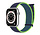 Strap-it Apple Watch 8 Armband Nylon (Dunkelblau/Lime)