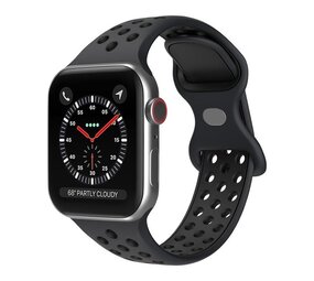 Strap-it® Apple Watch 8 Sportarmband (Dunkelgrau/Schwarz) Strap-it® Apple Watch 8 Sportarmband (Dunkelgrau/Schwarz)