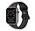 Strap-it Apple Watch 8 Sportarmband (Dunkelgrau/Schwarz)