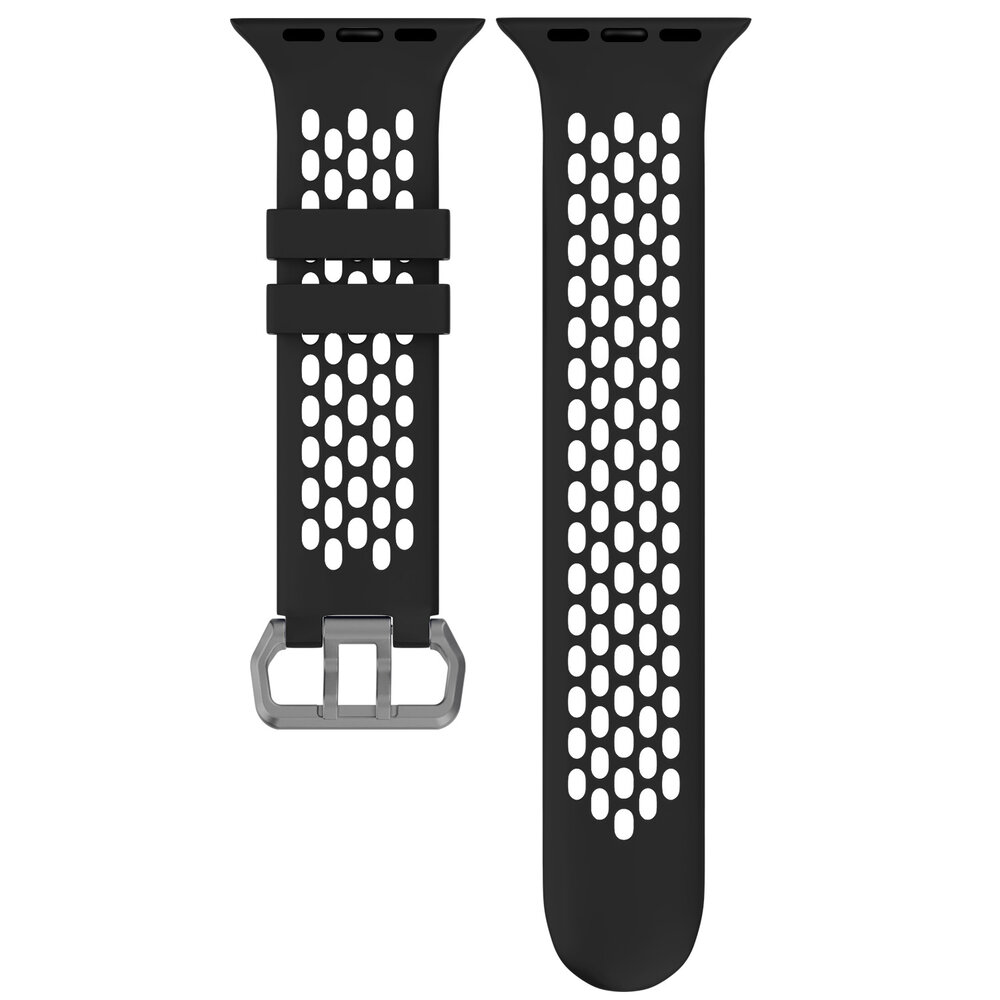 Strap-it® Strap-it Apple Watch 8 Sport Schnallenarmband (Schwarz/Grau) Strap-it® Strap-it Apple Watch 8 Sport Schnallenarmband (Schwarz/Grau)