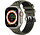 Strap-it Apple Watch 8 Sport Schnallenarmband (ArmeeGrün/Schwarz)