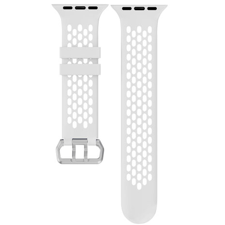 Strap-it® Strap-it Apple Watch 8 Sport Schnallenarmband (Weiß/Schwarz) Strap-it® Strap-it Apple Watch 8 Sport Schnallenarmband (Weiß/Schwarz)