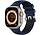 Strap-it Apple Watch 8 Sport Schnallenarmband (Dunkelblau/Schwarz)