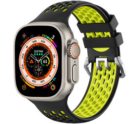 Strap-it® Apple Watch 8 Sport Schnallenarmband (Schwarz/Gelb) Strap-it® Apple Watch 8 Sport Schnallenarmband (Schwarz/Gelb)