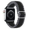Strap-it® Strap-it Apple Watch 8 verstellbares gewebtes Nylonarmband (Schwarz/Grau) Strap-it® Strap-it Apple Watch 8 verstellbares gewebtes Nylonarmband (Schwarz/Grau)