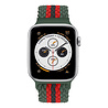 Strap-it® Strap-it Apple Watch 8 verstellbares gewebtes Nylonarmband (Rot/Schwarz/Grün) Strap-it® Strap-it Apple Watch 8 verstellbares gewebtes Nylonarmband (Rot/Schwarz/Grün)