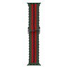 Strap-it® Strap-it Apple Watch 8 verstellbares gewebtes Nylonarmband (Rot/Schwarz/Grün) Strap-it® Strap-it Apple Watch 8 verstellbares gewebtes Nylonarmband (Rot/Schwarz/Grün)