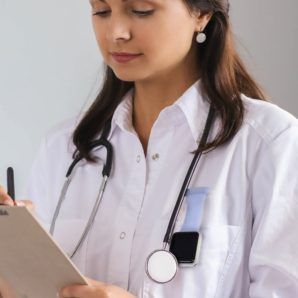 Strap-it® Strap-it Apple Watch 8 Krankenschwester Armband (Hellblau) Strap-it® Strap-it Apple Watch 8 Krankenschwester Armband (Hellblau)