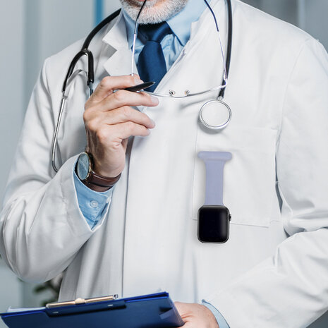 Strap-it® Strap-it Apple Watch 8 Krankenschwester Armband (Hellblau) Strap-it® Strap-it Apple Watch 8 Krankenschwester Armband (Hellblau)