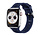 Strap-it Apple Watch 8 Silikonarmband mit Muster (Dunkelblau)