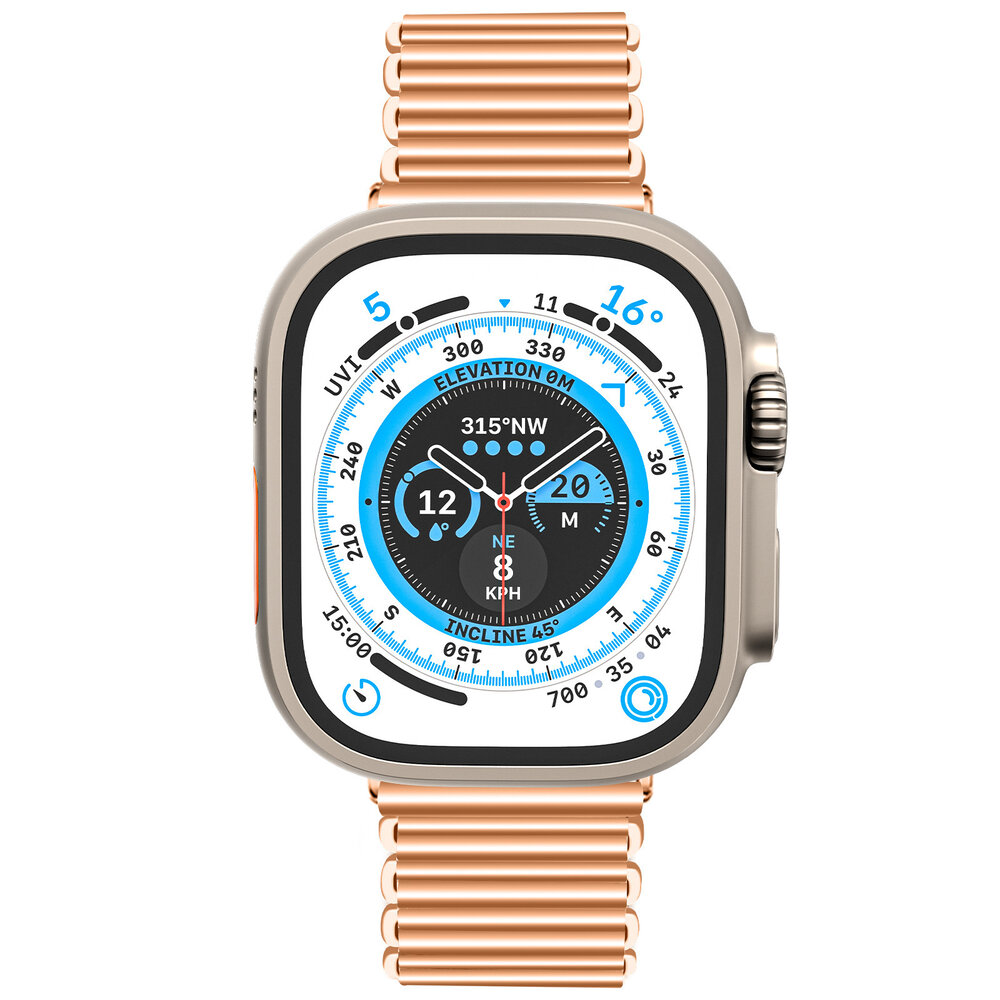 Strap-it® Strap-it Apple Watch 8 Stahlarmband Loop (Roségold) Strap-it® Strap-it Apple Watch 8 Stahlarmband Loop (Roségold)