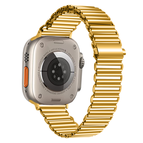 Strap-it® Strap-it Apple Watch 8 Stahlarmband Loop (Gold) Strap-it® Strap-it Apple Watch 8 Stahlarmband Loop (Gold)