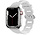 Strap-it Apple Watch 8 Silikon Kettenarmband (Weiß)
