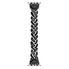 Strap-it® Strap-it Apple Watch 8 gedrehtes Nylonarmband (Schwarz/Weiß) Strap-it® Strap-it Apple Watch 8 gedrehtes Nylonarmband (Schwarz/Weiß)