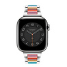 Strap-it® Strap-it Apple Watch 8 Stahl-Harzarmband (Silber/Bunt) Strap-it® Strap-it Apple Watch 8 Stahl-Harzarmband (Silber/Bunt)