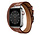 Strap-it Apple Watch 8 Double Tour Lederarmband (Braun)