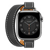 Strap-it® Strap-it Apple Watch 8 Double Tour Lederarmband (Schwarz) Strap-it® Strap-it Apple Watch 8 Double Tour Lederarmband (Schwarz)