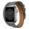 Strap-it® Strap-it Apple Watch 8 Double Tour Lederarmband (Grau) Strap-it® Strap-it Apple Watch 8 Double Tour Lederarmband (Grau)