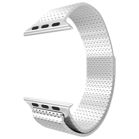 Strap-it® Strap-it Apple Watch 8 Metall Mesh Armband (Silber) Strap-it® Strap-it Apple Watch 8 Metall Mesh Armband (Silber)