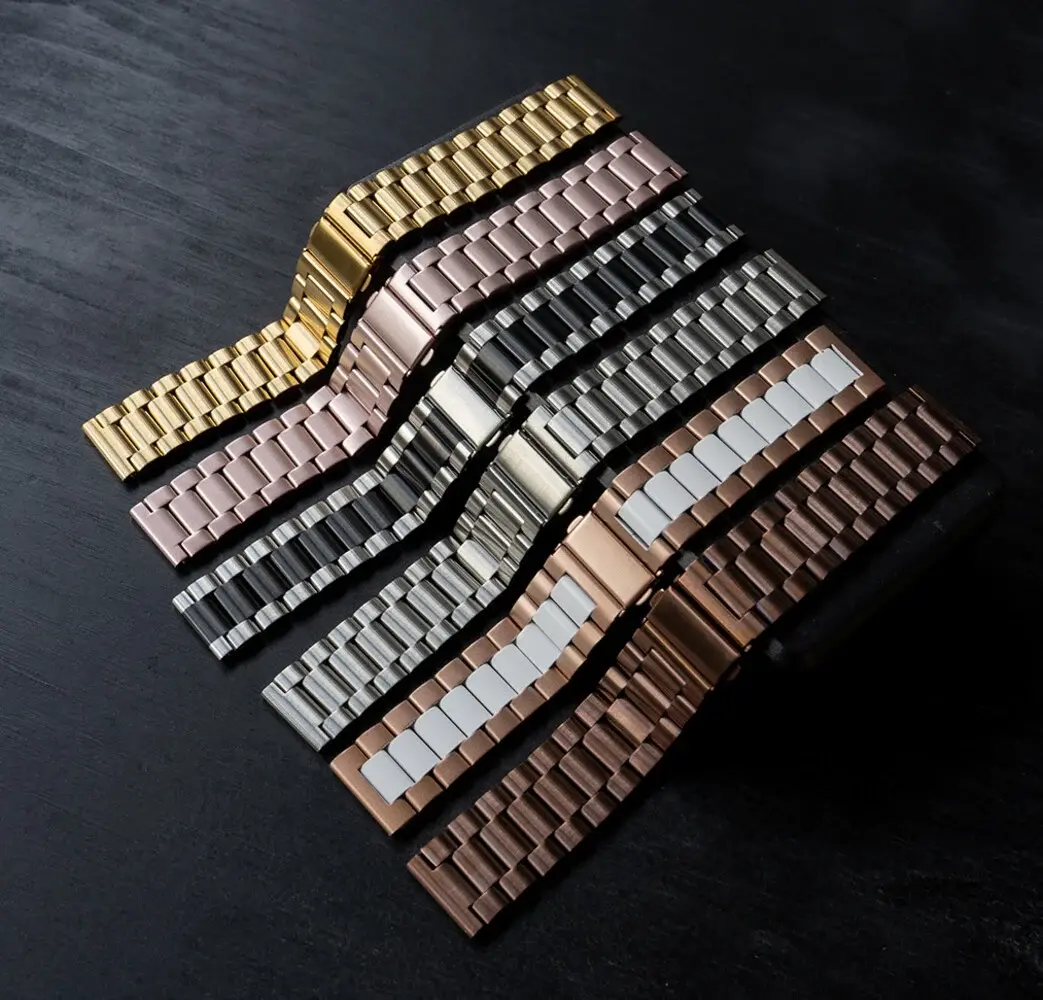 Strap-it® Strap-it Samsung Galaxy Watch Active Stahlarmband (Roségold/Weiß) Strap-it® Strap-it Samsung Galaxy Watch Active Stahlarmband (Roségold/Weiß)