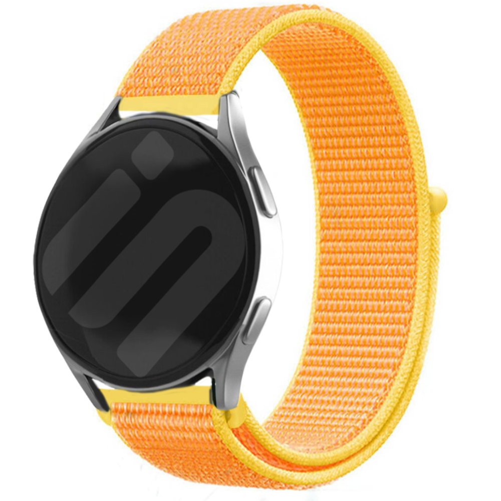 Strap-it® Strap-it Samsung Galaxy Watch 6 - 40mm Nylon Armband (Hellgelb)
