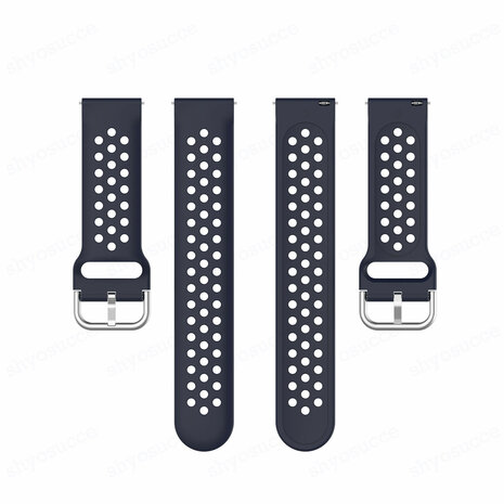 Strap-it® Strap-it Samsung Galaxy Watch 6 - 40mm Admendes Silikon Armband (Dunkelblau) Strap-it® Strap-it Samsung Galaxy Watch 6 - 40mm Admendes Silikon Armband (Dunkelblau)