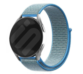 Strap-it® Samsung Galaxy Watch 6 - 44mm Nylon Armband (Blau) Strap-it® Samsung Galaxy Watch 6 - 44mm Nylon Armband (Blau)