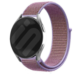 Strap-it® Samsung Galaxy Watch 6 - 44mm Nylon Armband (Lila) Strap-it® Samsung Galaxy Watch 6 - 44mm Nylon Armband (Lila)