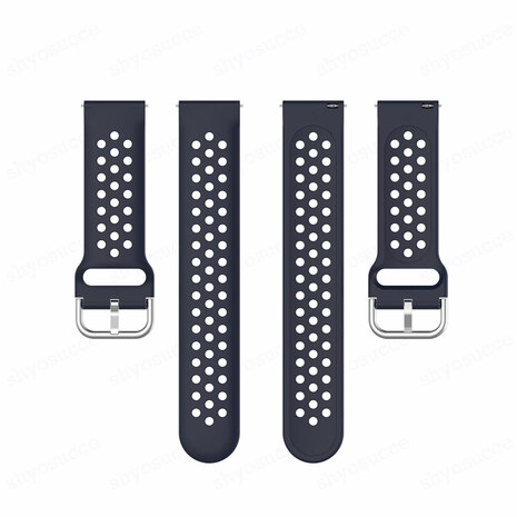 Strap-it® Strap-it Samsung Galaxy Watch 6 - 44mm Admendes Silikon Armband (Dunkelblau) Strap-it® Strap-it Samsung Galaxy Watch 6 - 44mm Admendes Silikon Armband (Dunkelblau)